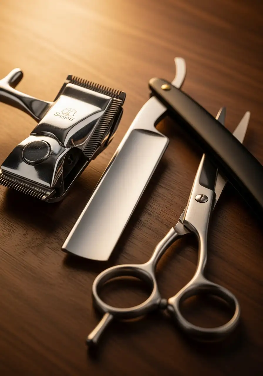Professional barber tools and clippers at Gentlemens HQ Barbershop Alpharetta GA